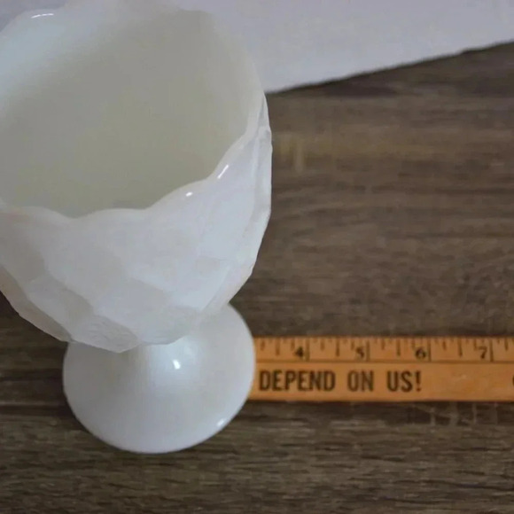 Vtg Milk Glass Pedestal Dish - Picture 3 of 6